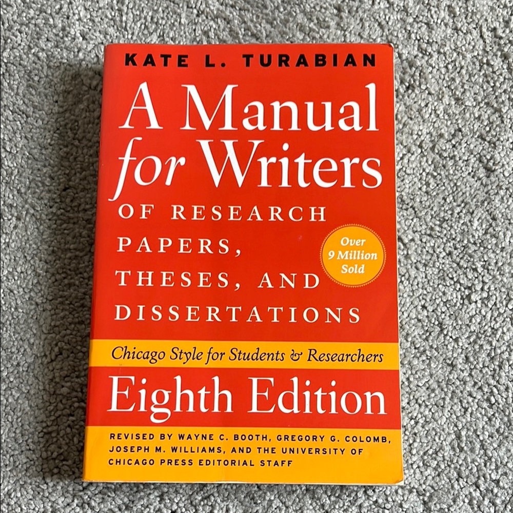 A Manual for Writers Eighth Edition
